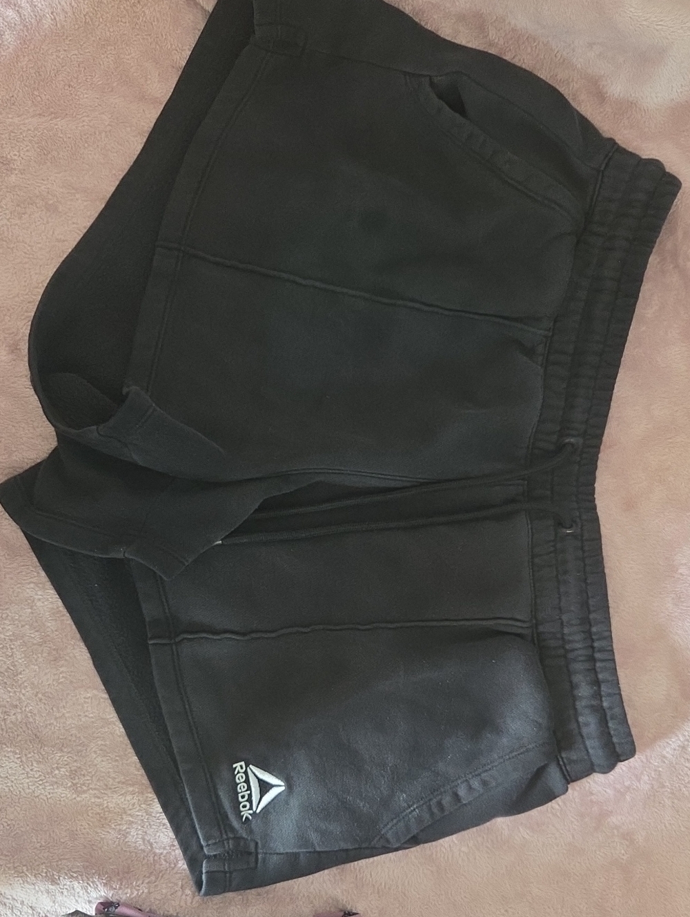 Reebok Black Women's Athletic Shorts with Logo
